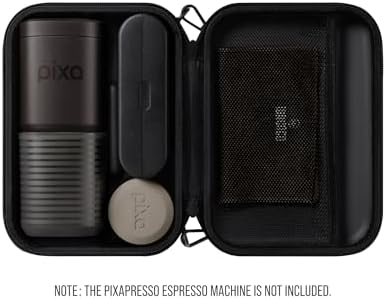 WACACO Pixapresso Dark Burgundy with Case