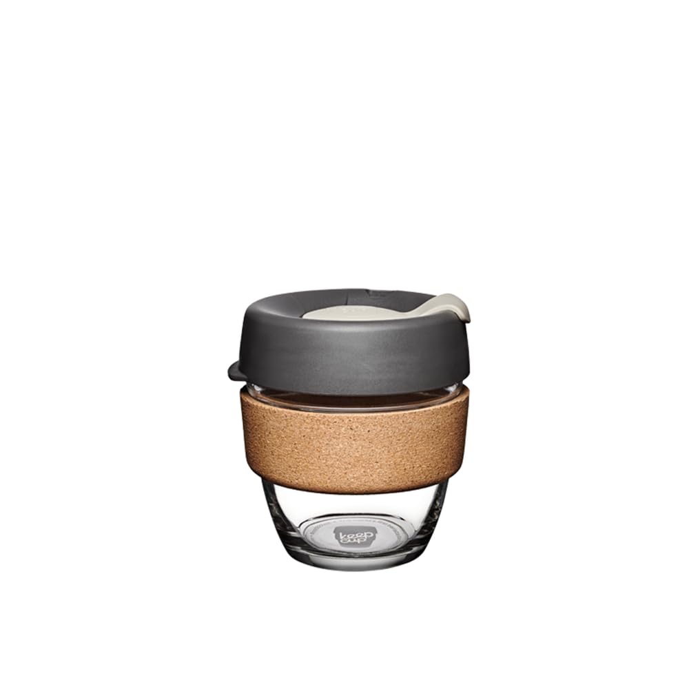 KeepCup Brew Cork Reusable Glass Coffee Cup – 6oz Daybreak
