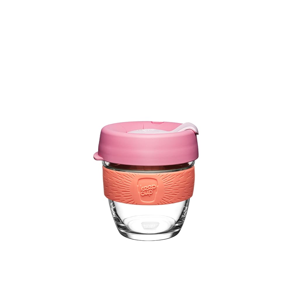 KeepCup Brew Reusable Coffee Cup | Tempered Glass & Splashproof Lid