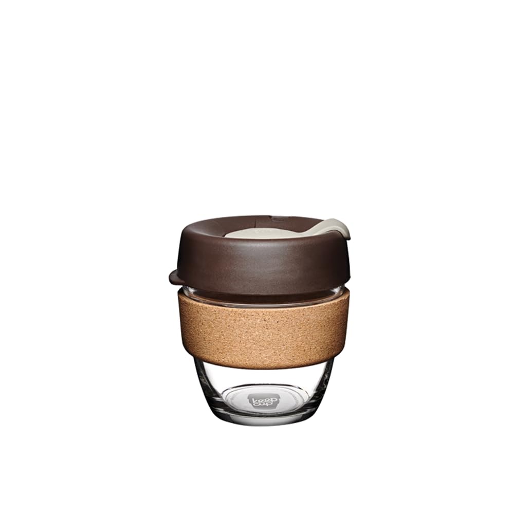KeepCup Brew Cork Reusable Glass Coffee Cup – 6oz Daybreak