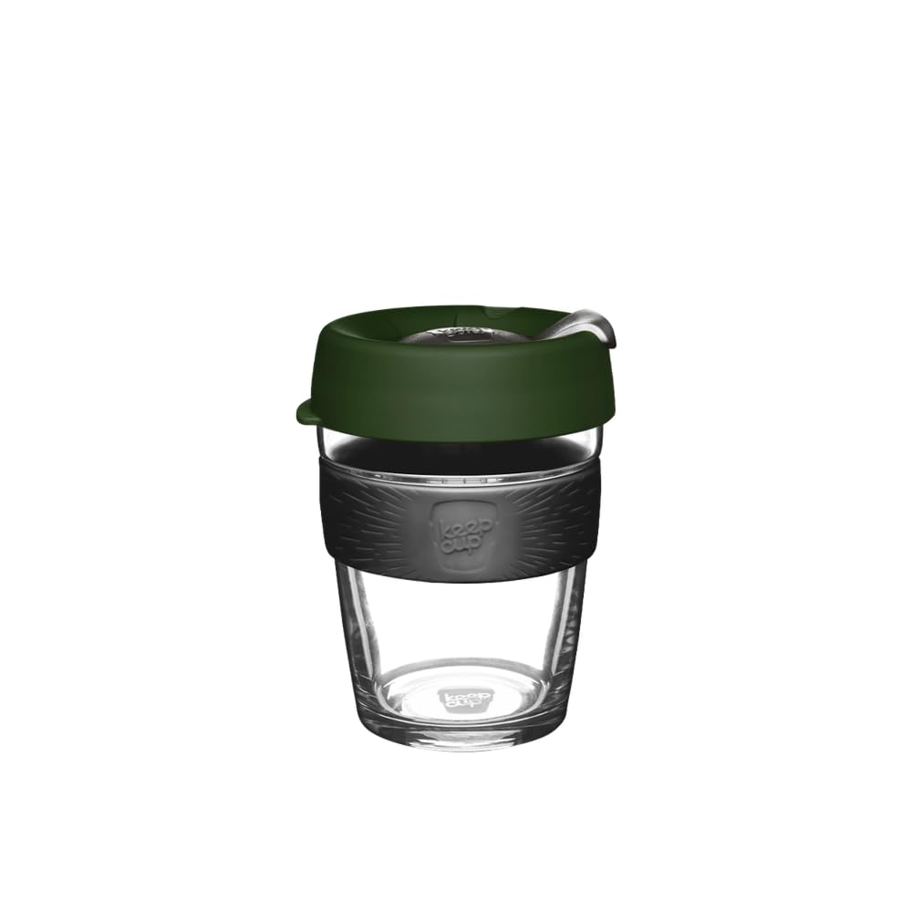 KeepCup Brew Reusable Coffee Cup | Tempered Glass & Splashproof Lid