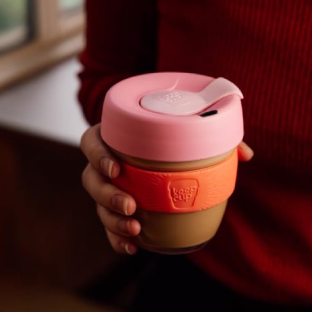KeepCup Brew Reusable Coffee Cup | Tempered Glass & Splashproof Lid