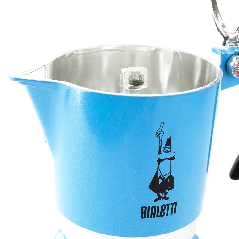 Bialetti Rainbow Caffettiera Colorata, Alluminio, Giallo, 3 Tazze