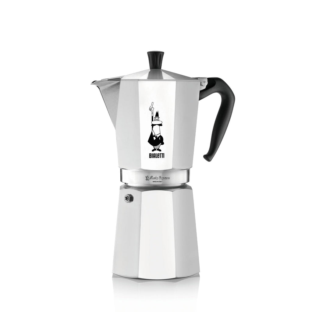 Bialetti Moka Express Aluminium Stovetop Coffee Maker (2 Cup), 8x11x11 cm, Silver