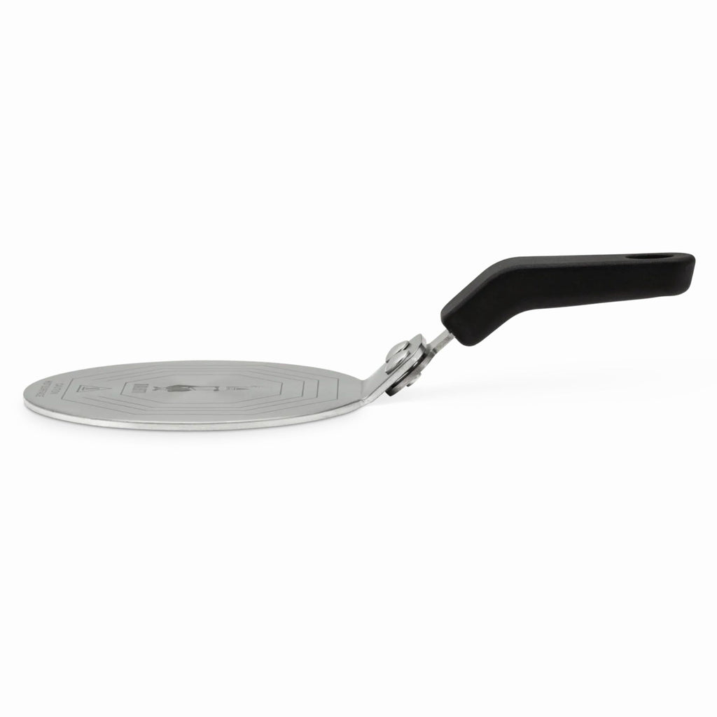 Bialetti DCDESIGN08 Piattello Induzione Per Moka Induction Plate, Suitable for Coffee Makers up to 6 Cups and Small pots, 25.5 x 13 x 5.5 cm, Steel, 6 Pints, Silver