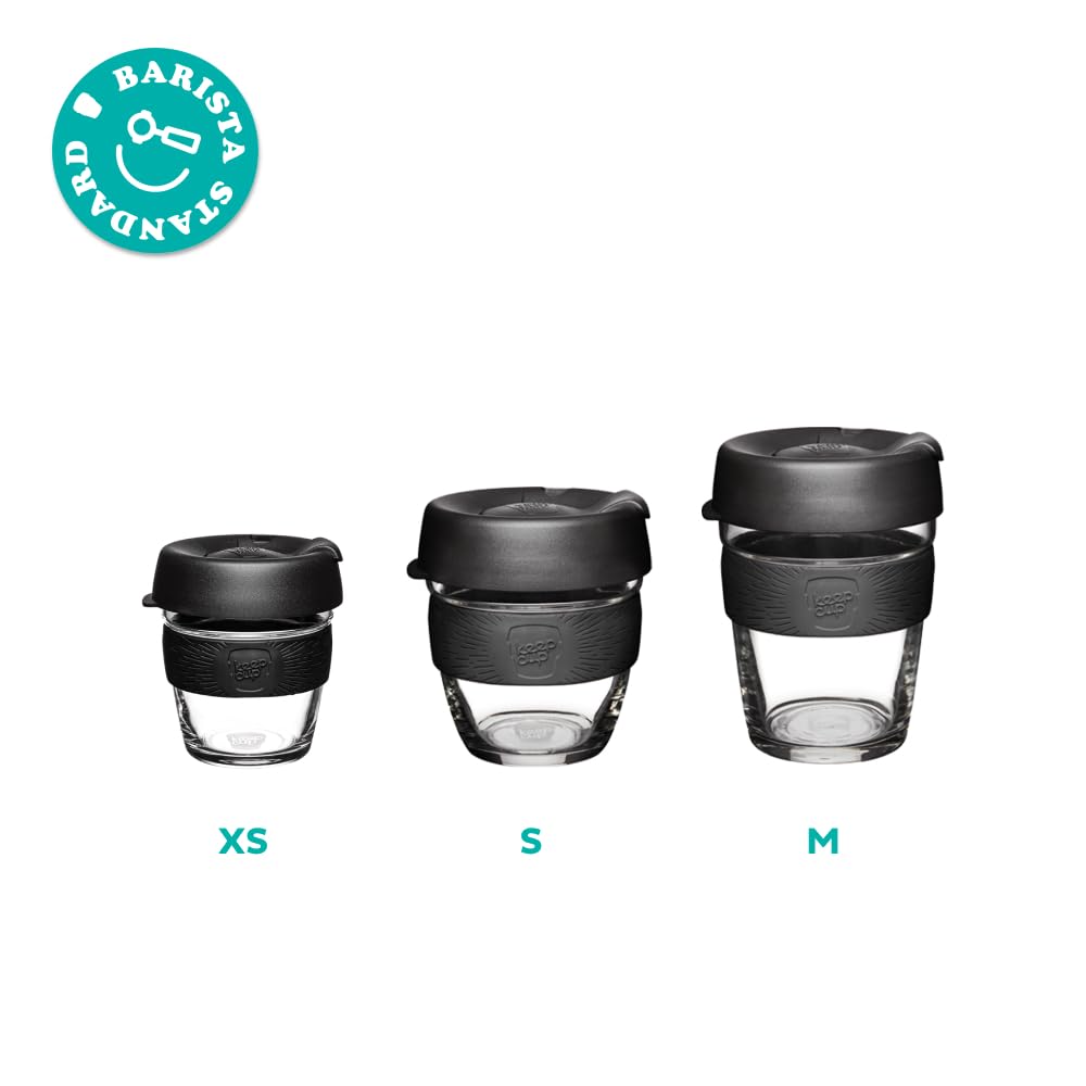 KeepCup Brew Reusable Coffee Cup | Tempered Glass & Splashproof Lid