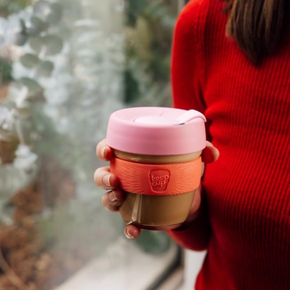 KeepCup Brew Reusable Coffee Cup | Tempered Glass & Splashproof Lid