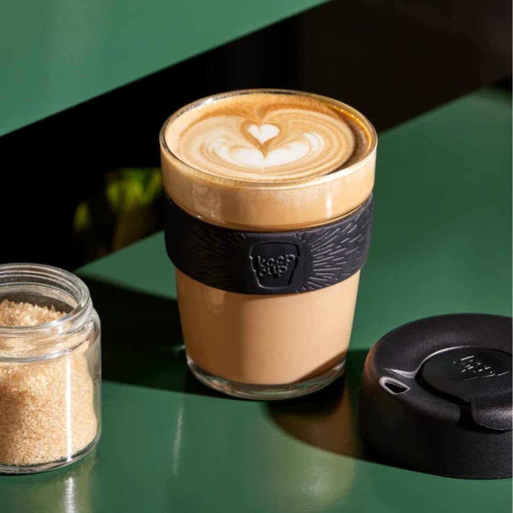 KeepCup Brew Reusable Coffee Cup | Tempered Glass & Splashproof Lid