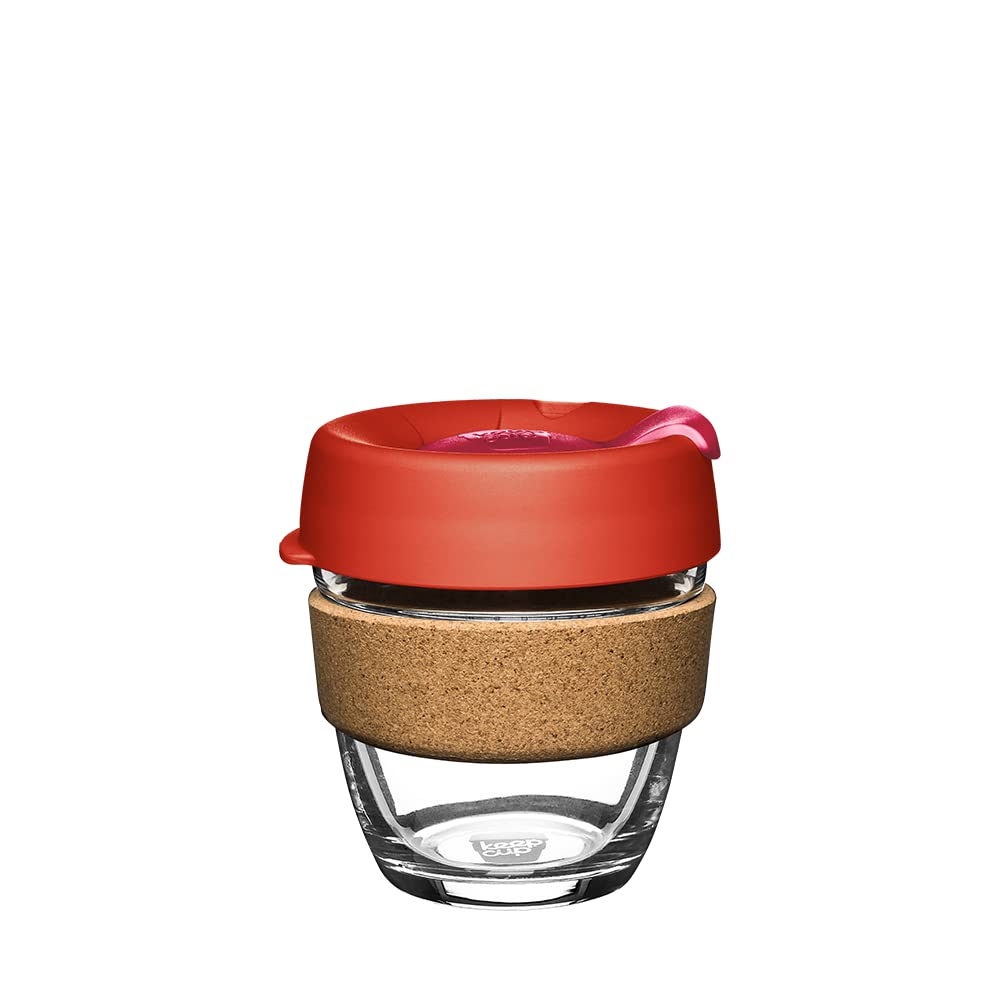 KeepCup Brew Cork Reusable Glass Coffee Cup – 6oz Daybreak
