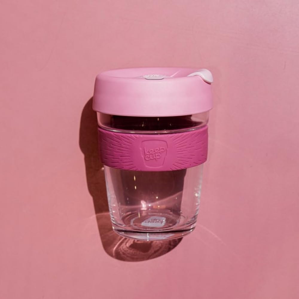 KeepCup Brew Reusable Coffee Cup | Tempered Glass & Splashproof Lid