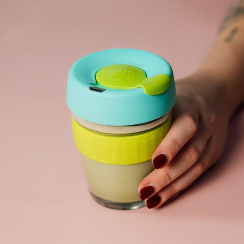 KeepCup Brew Reusable Coffee Cup | Tempered Glass & Splashproof Lid