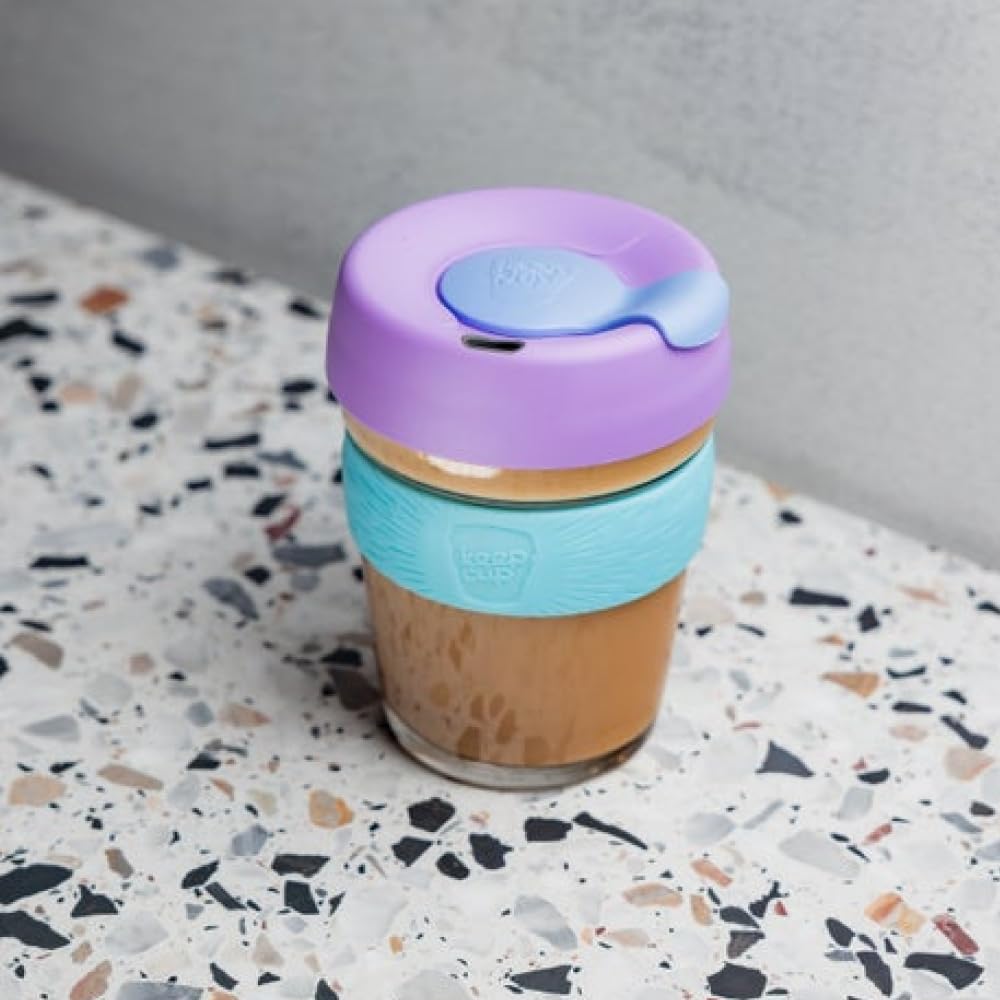 KeepCup Brew Reusable Coffee Cup | Tempered Glass & Splashproof Lid
