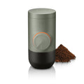 WACACO Portable Coffee Maker for Outdoor Compatible Ground Coffee, Manually Operated Espresso Maker, Espresso Machine Coffee On The Go, Ultra-Small (Gray Olive)