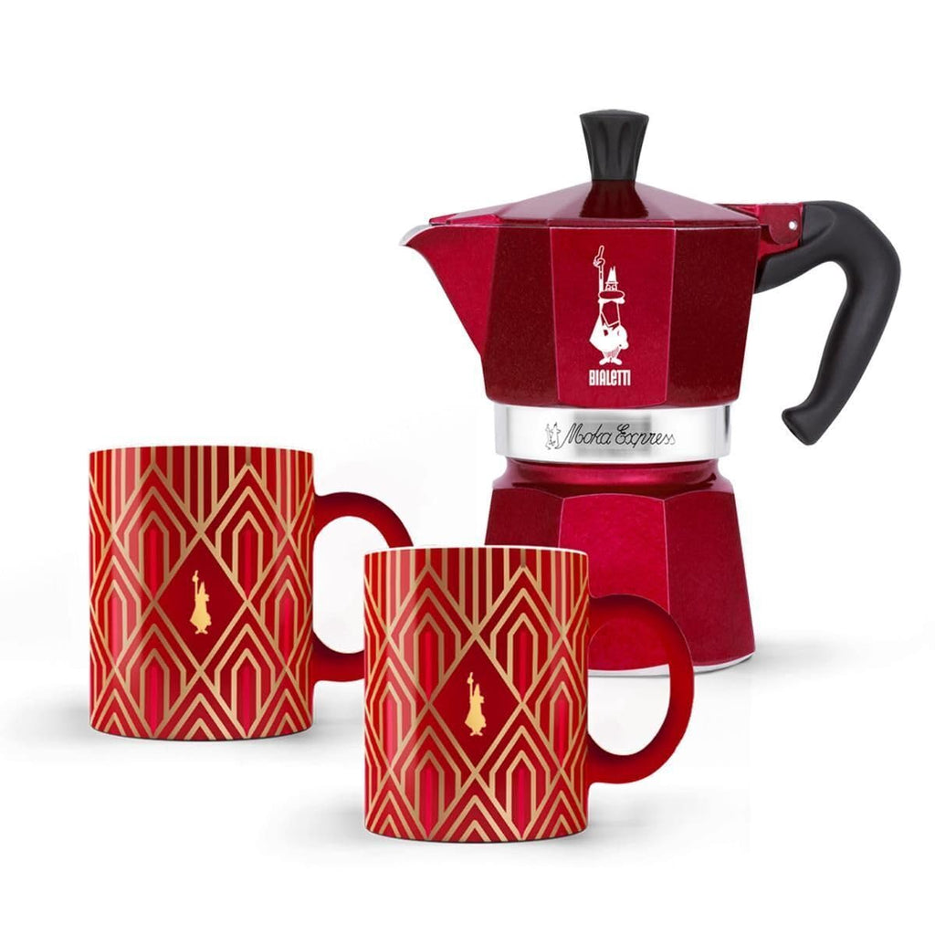 Bialetti Moka Express Aluminium Stovetop Coffee Maker (2 Cup), 8x11x11 cm, Silver