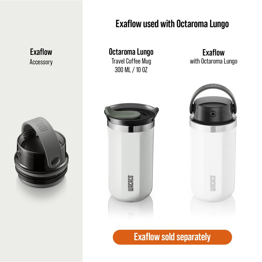 WACACO Octaroma Classico Vacuum Insulated Travel Mug – Double-Wall Stainless Steel Tumbler with Lid | 6 fl oz / 10 fl oz / 15 fl oz | Multiple Colours