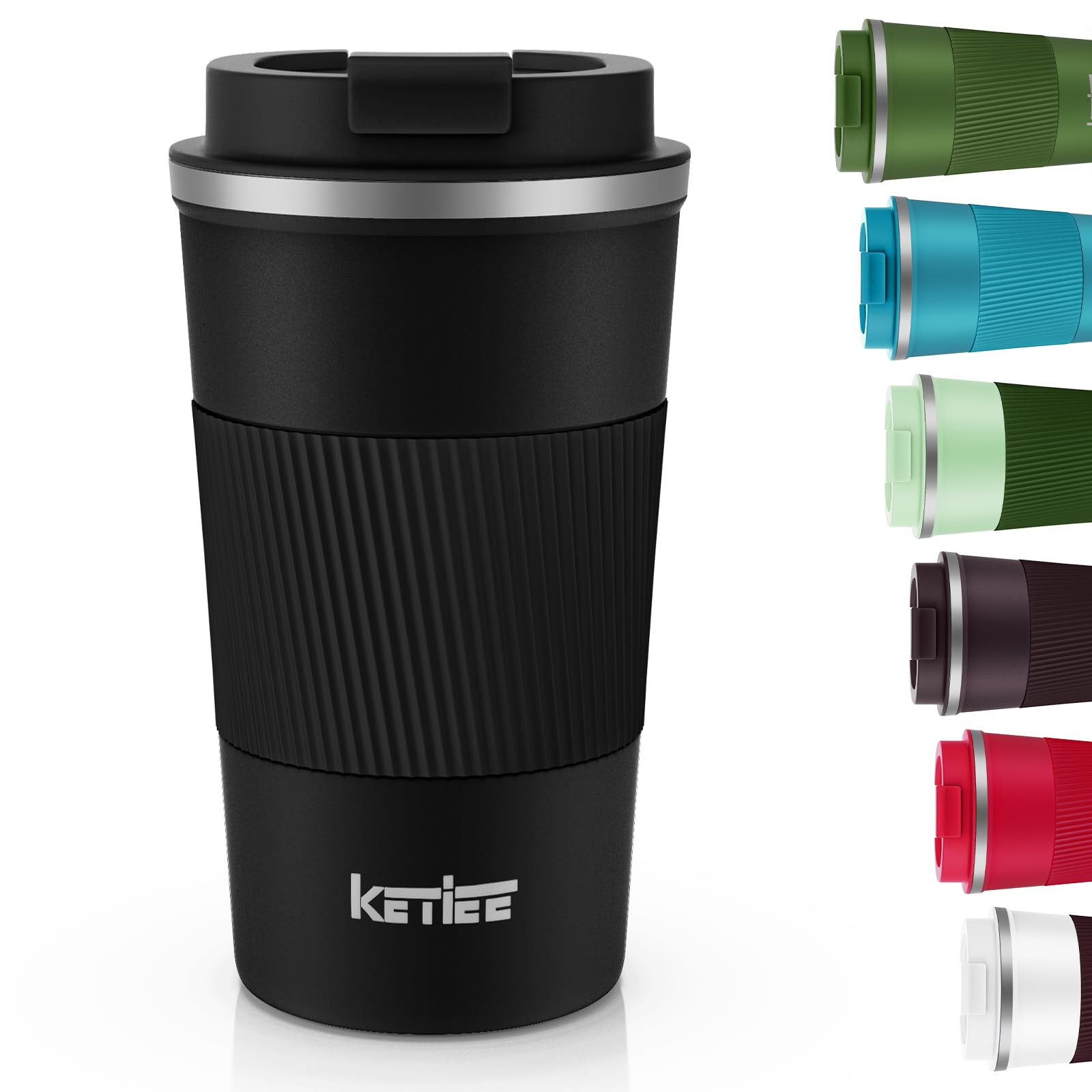 KETIEE Vacuum Insulated Travel Mug 380ml – Grass Green
