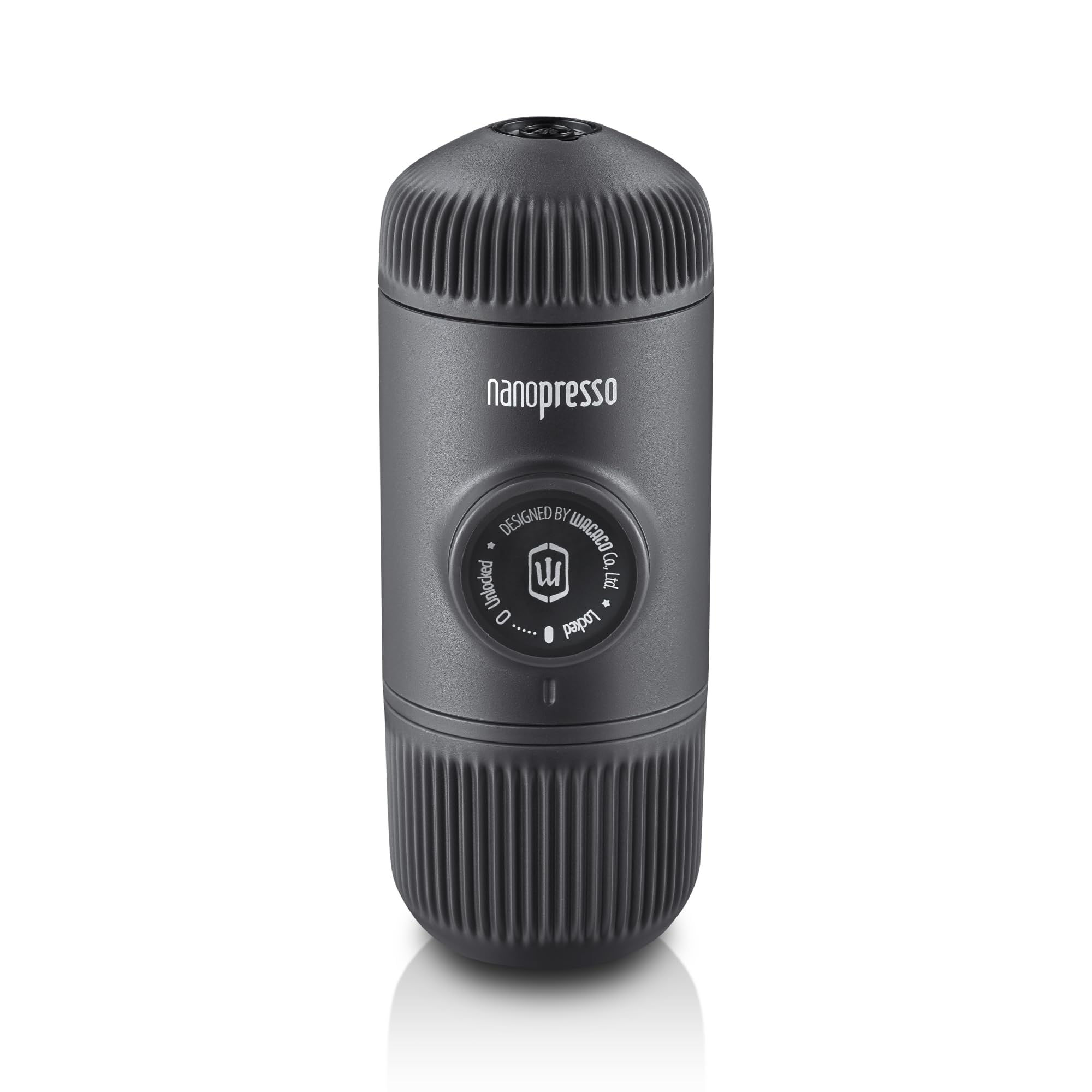 WACACO Nanopresso Portable Espresso Maker, Upgrade Version of Minipresso, 18 Bar Pressure, Yellow Patrol Edition, Small Travel Coffee Maker, Manually Operated, Compatible with Ground Coffee