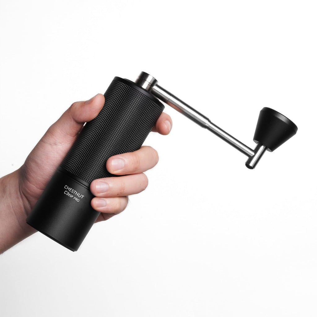 TIMEMORE Chestnut C3S Pro Manual Coffee Grinder, Premium Integrated All-Metal Design, Portable Hand Coffee Grinder with Foldable Handle, Suitable for Espresso to French Press, Black