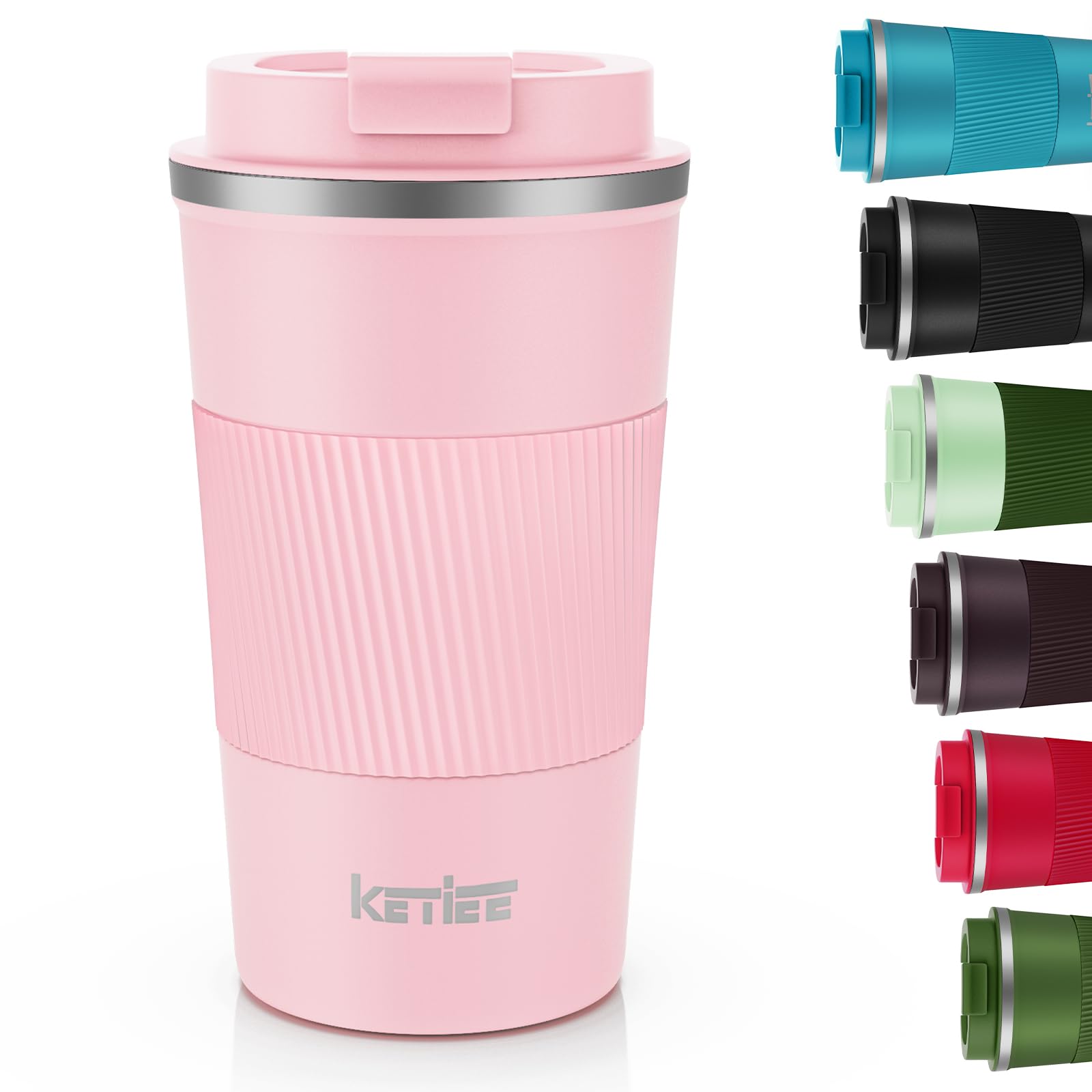 KETIEE Vacuum Insulated Travel Mug 380ml – Grass Green