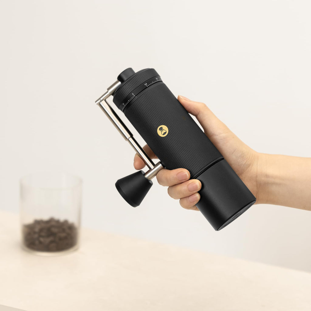 TIMEMORE Chestnut C3S Pro Manual Coffee Grinder, Premium Integrated All-Metal Design, Portable Hand Coffee Grinder with Foldable Handle, Suitable for Espresso to French Press, Black