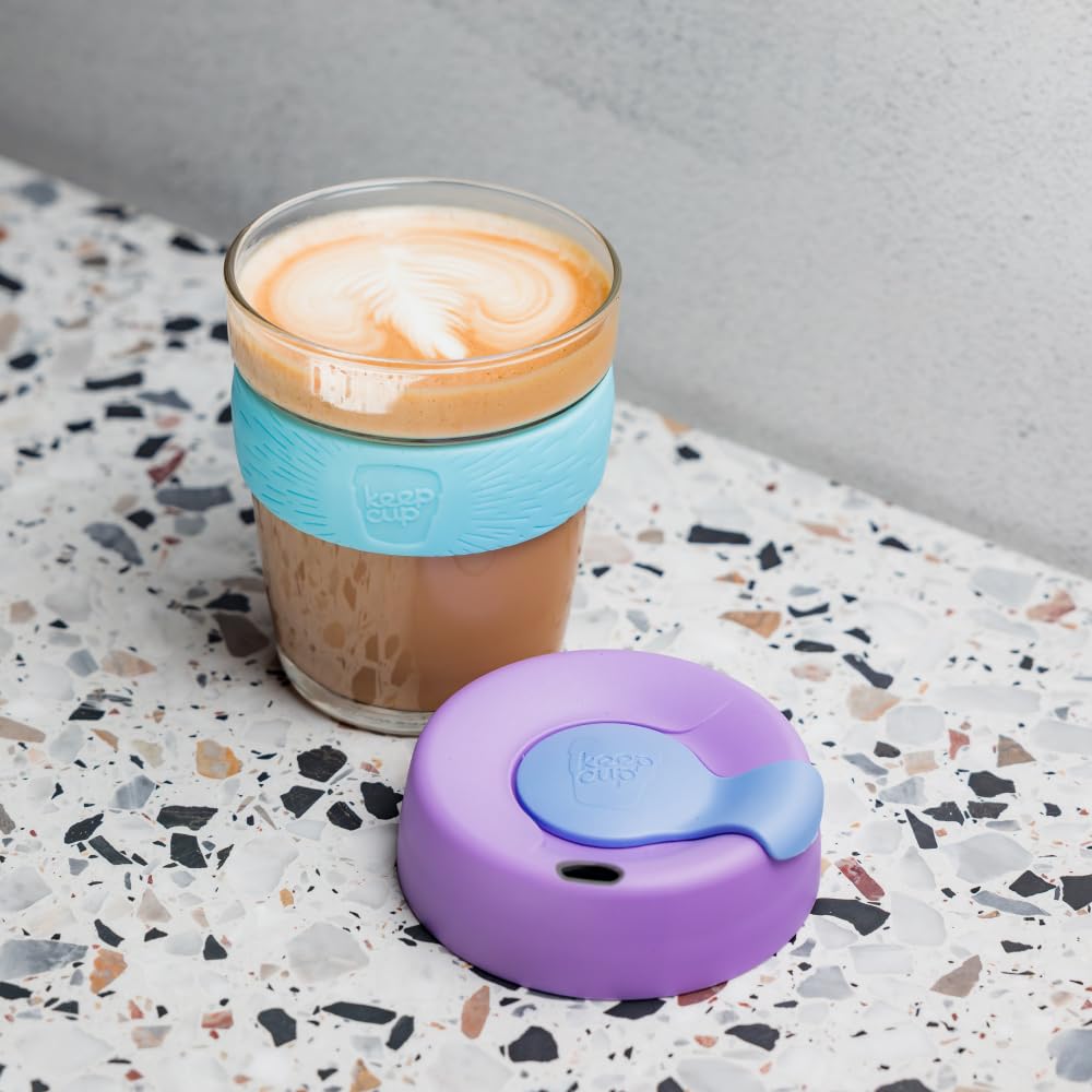 KeepCup Brew Reusable Coffee Cup | Tempered Glass & Splashproof Lid
