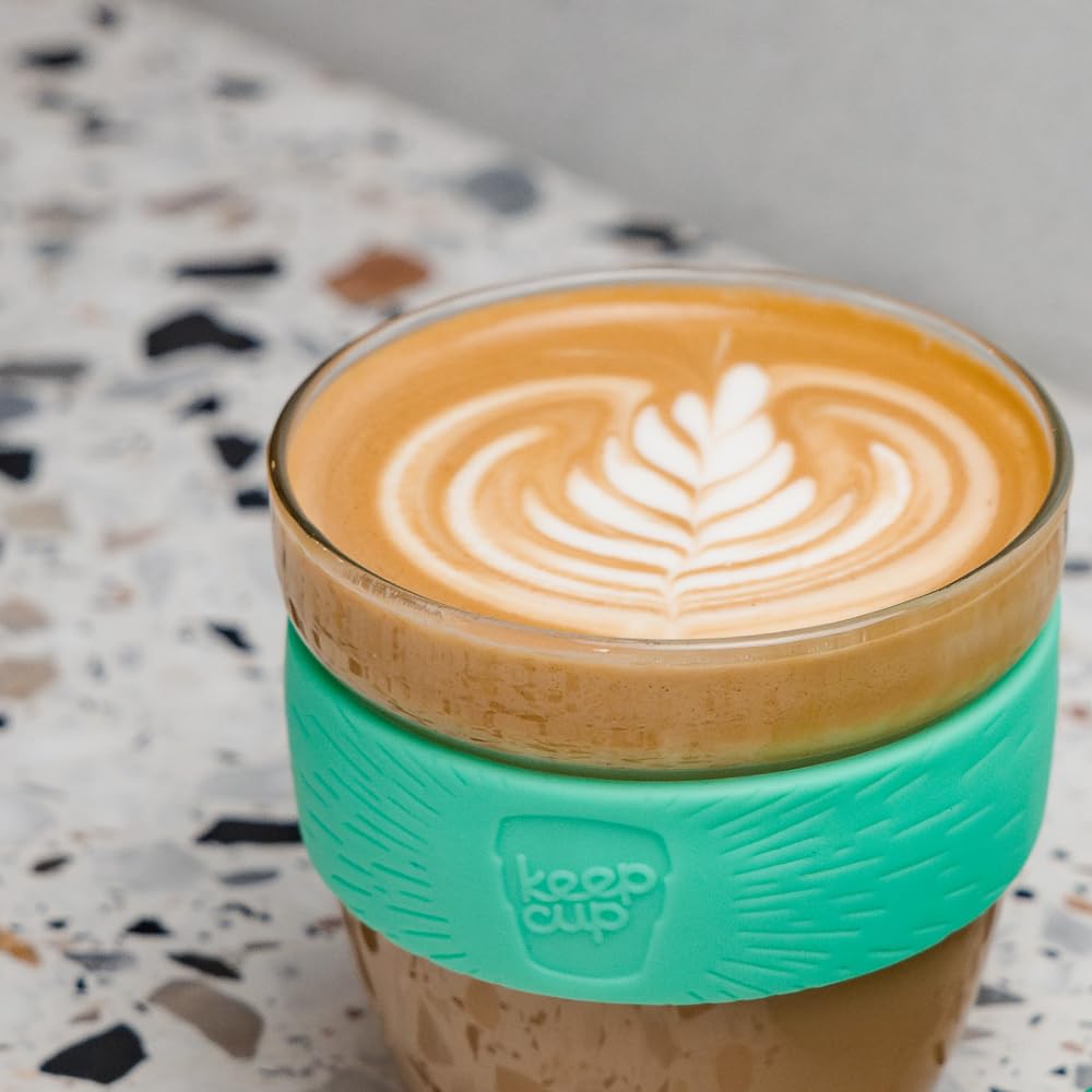 KeepCup Brew Reusable Coffee Cup | Tempered Glass & Splashproof Lid