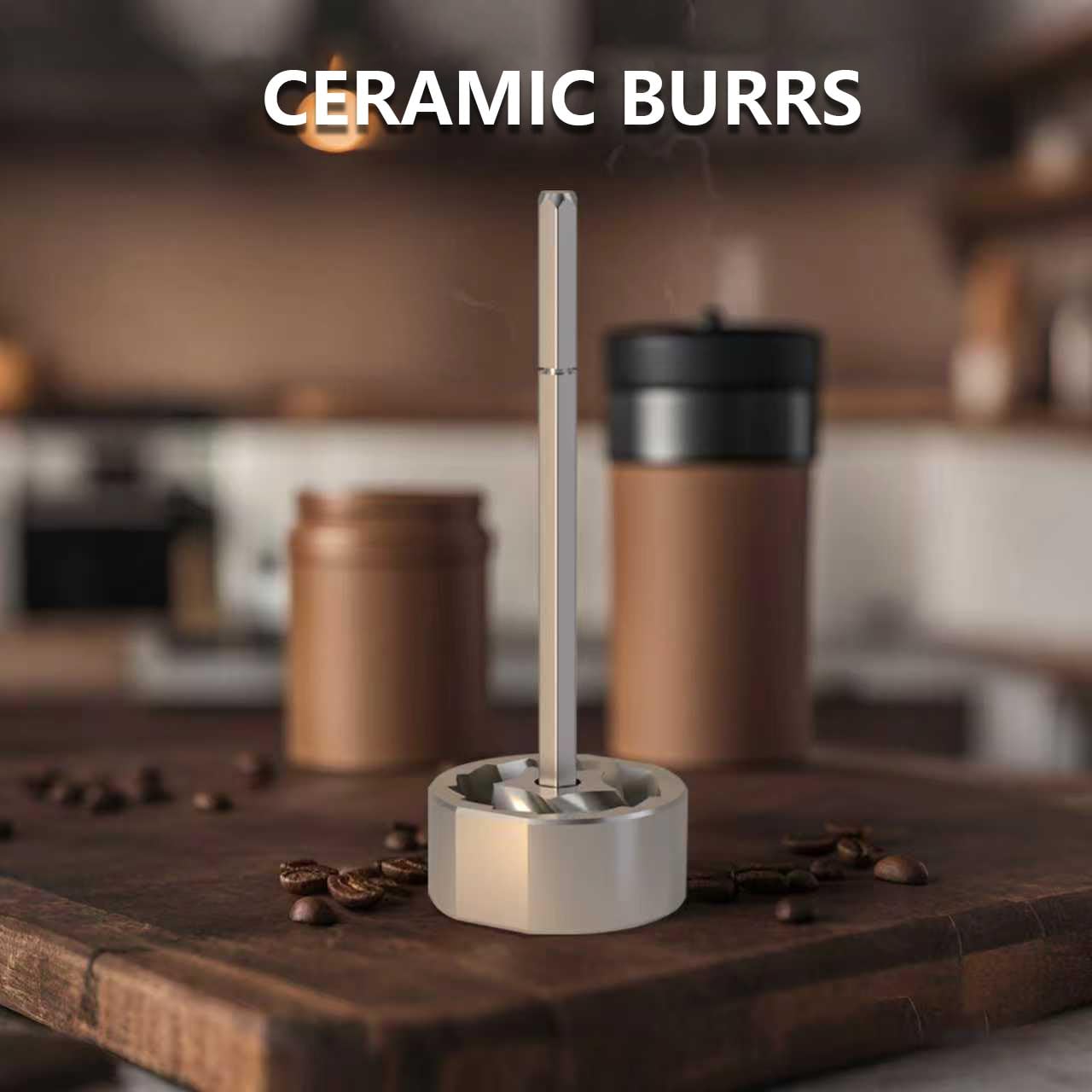 Manual Coffee Grinder 30g Capacity, Coffee Bean Hand Grinder with 40 Adjustable Settings for French Press, Drip, Espresso, Moka pots