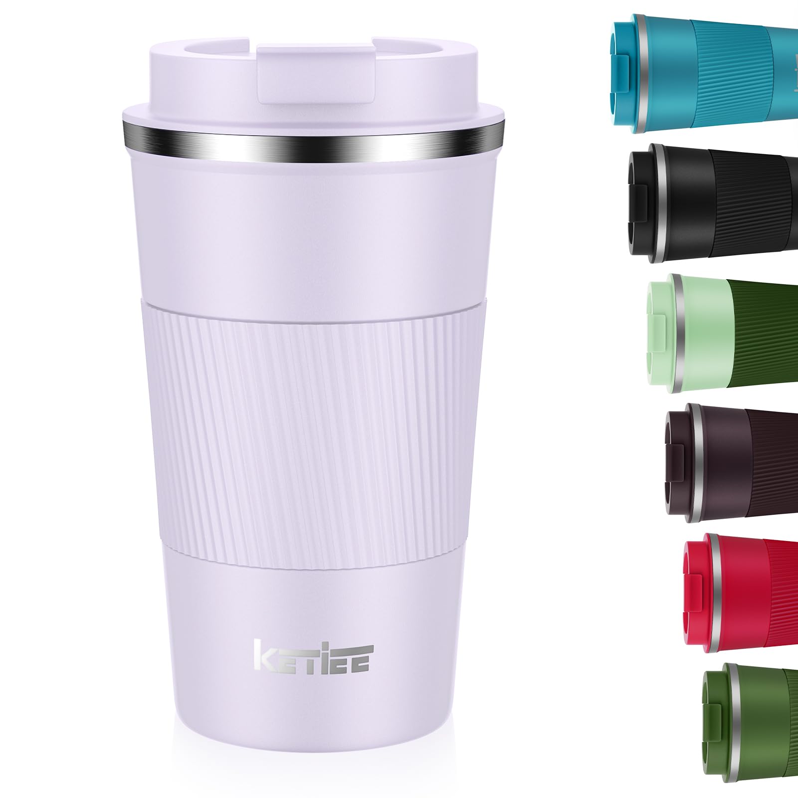 KETIEE Vacuum Insulated Travel Mug 380ml – Grass Green