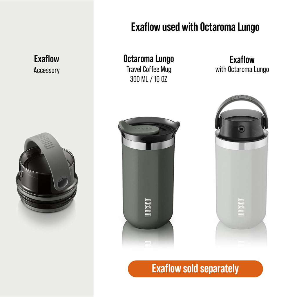 WACACO Octaroma Classico Vacuum Insulated Travel Mug – Double-Wall Stainless Steel Tumbler with Lid | 6 fl oz / 10 fl oz / 15 fl oz | Multiple Colours