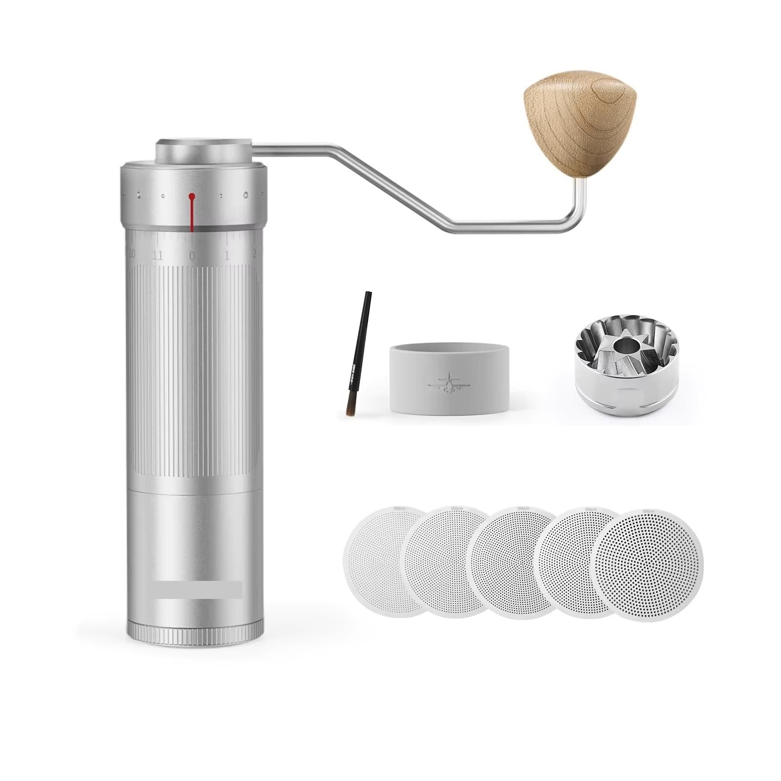 MHW-3BOMBER Manual Coffee Grinder – 0.016mm Precision Conical Burr | Espresso to French Press | Travel Barista Tool