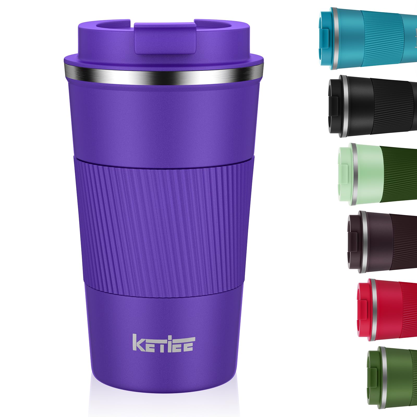 KETIEE Vacuum Insulated Travel Mug 380ml – Grass Green