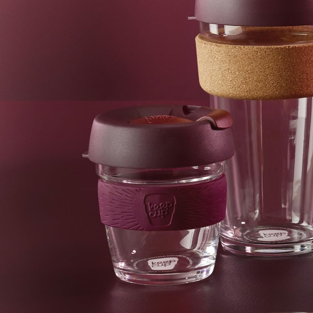 KeepCup Brew Reusable Coffee Cup | Tempered Glass & Splashproof Lid