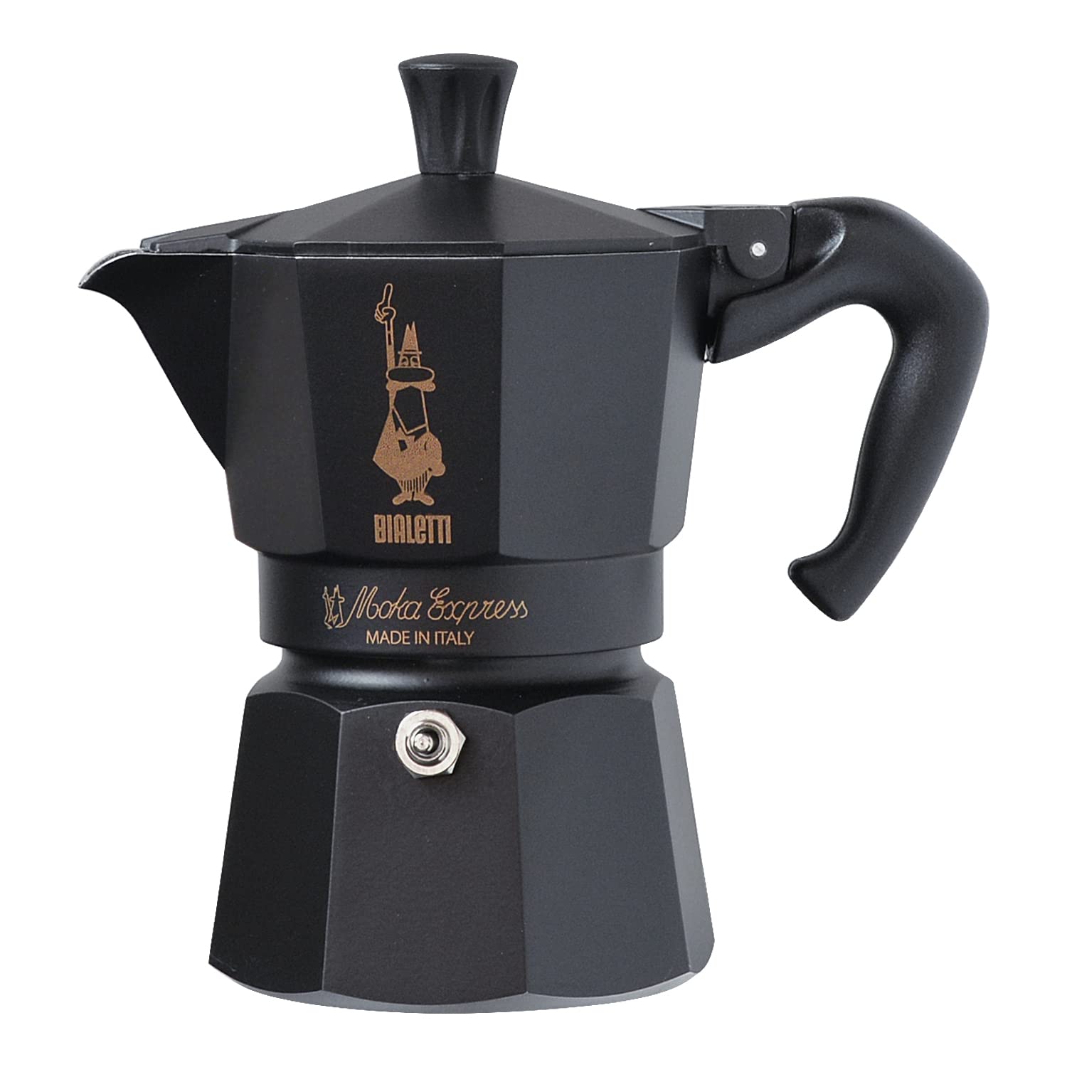 Bialetti Moka Express Aluminium Stovetop Coffee Maker (2 Cup), 8x11x11 cm, Silver
