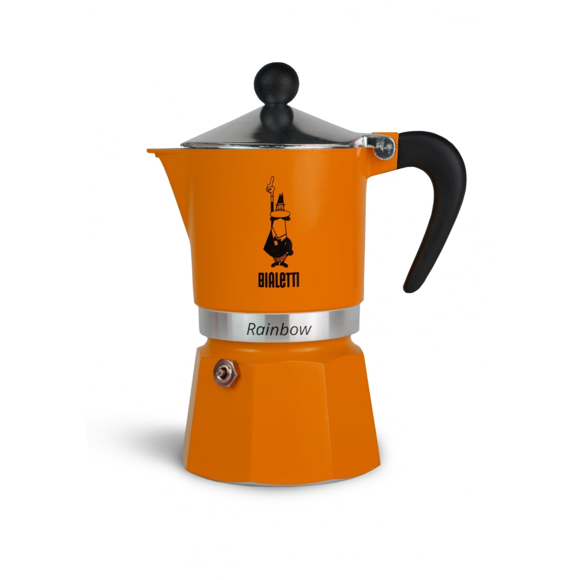 Bialetti Rainbow Caffettiera Colorata, Alluminio, Giallo, 3 Tazze