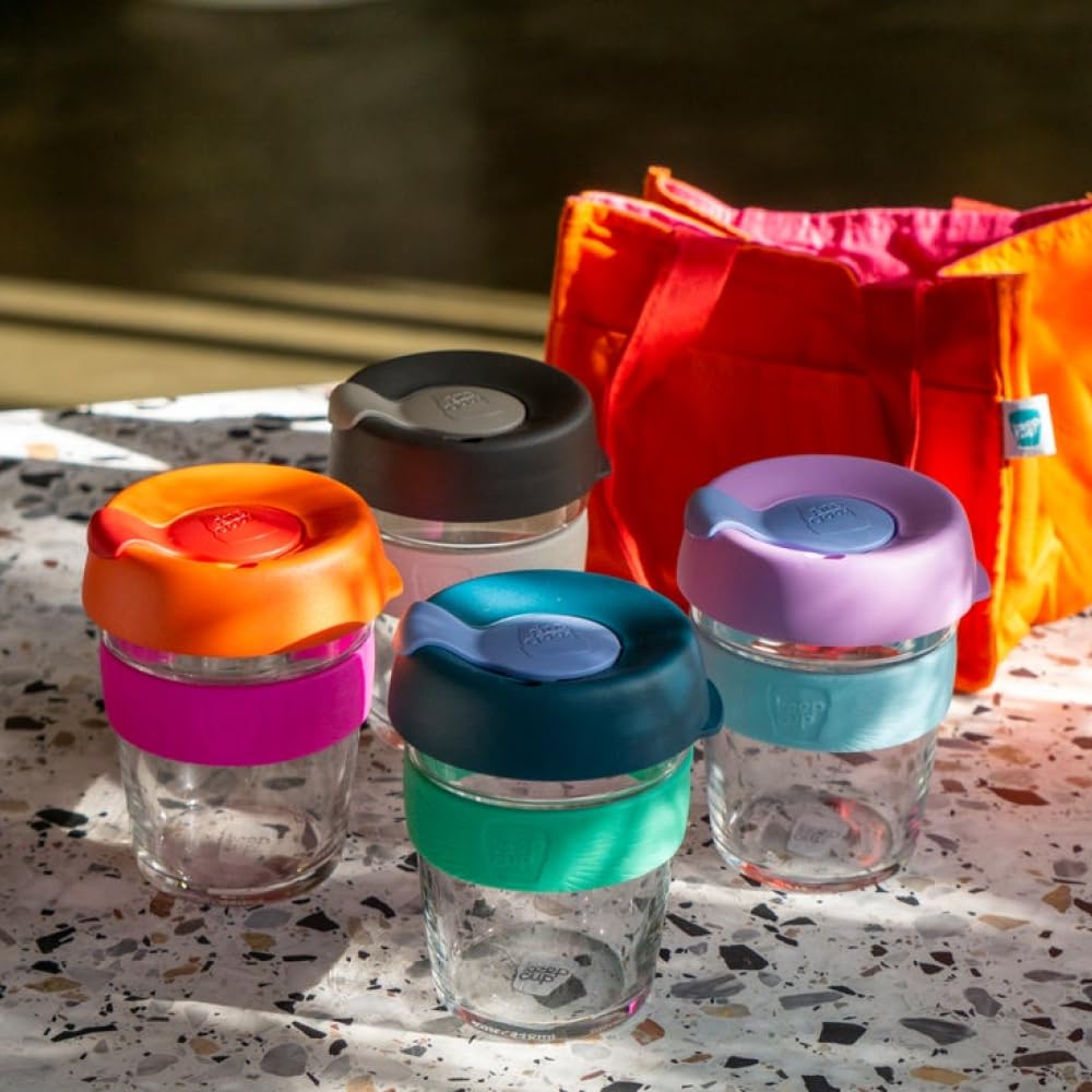 KeepCup Brew Reusable Coffee Cup | Tempered Glass & Splashproof Lid