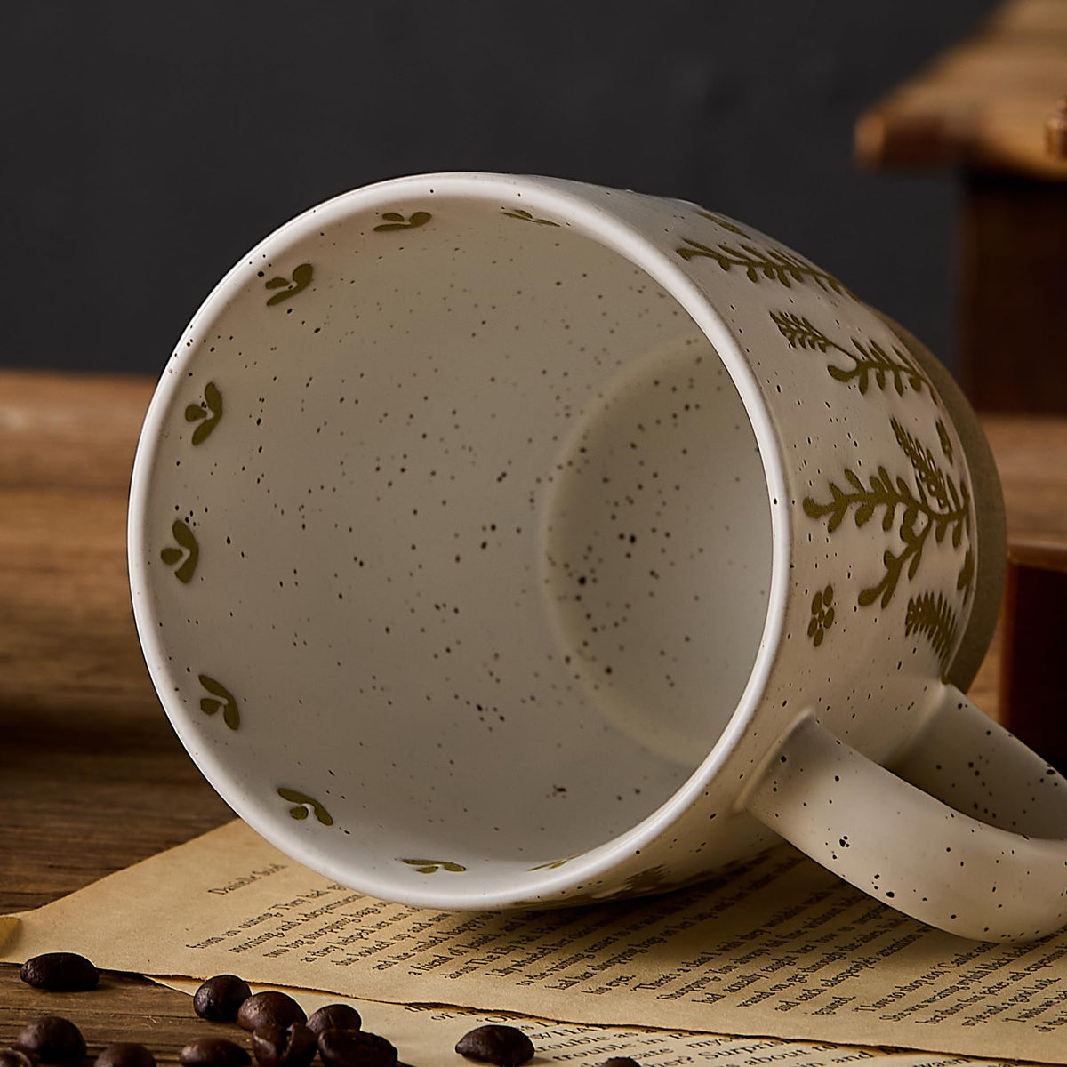 Swuut Rustic Ceramic Coffee Mugs – 18oz