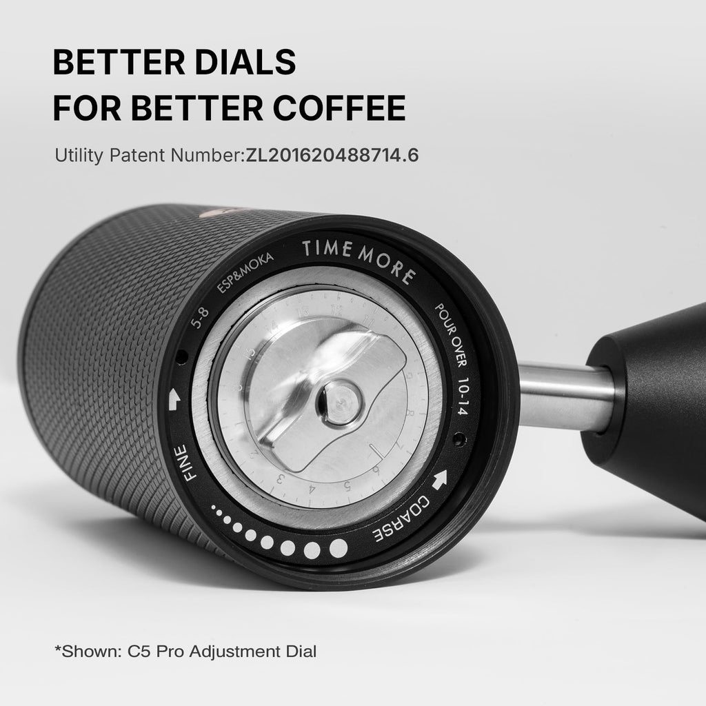 TIMEMORE Chestnut C3S Pro Manual Coffee Grinder, Premium Integrated All-Metal Design, Portable Hand Coffee Grinder with Foldable Handle, Suitable for Espresso to French Press, Black