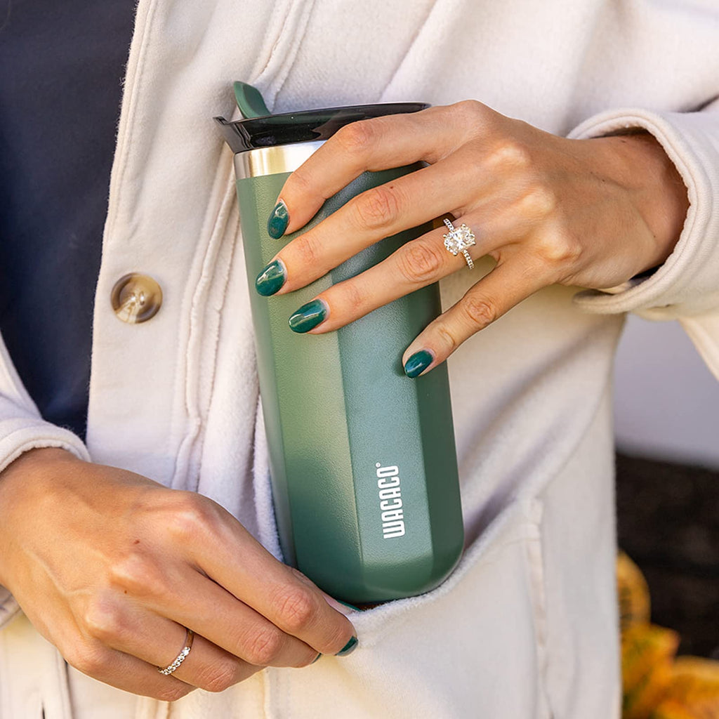 WACACO Octaroma Classico Vacuum Insulated Travel Mug – Double-Wall Stainless Steel Tumbler with Lid | 6 fl oz / 10 fl oz / 15 fl oz | Multiple Colours