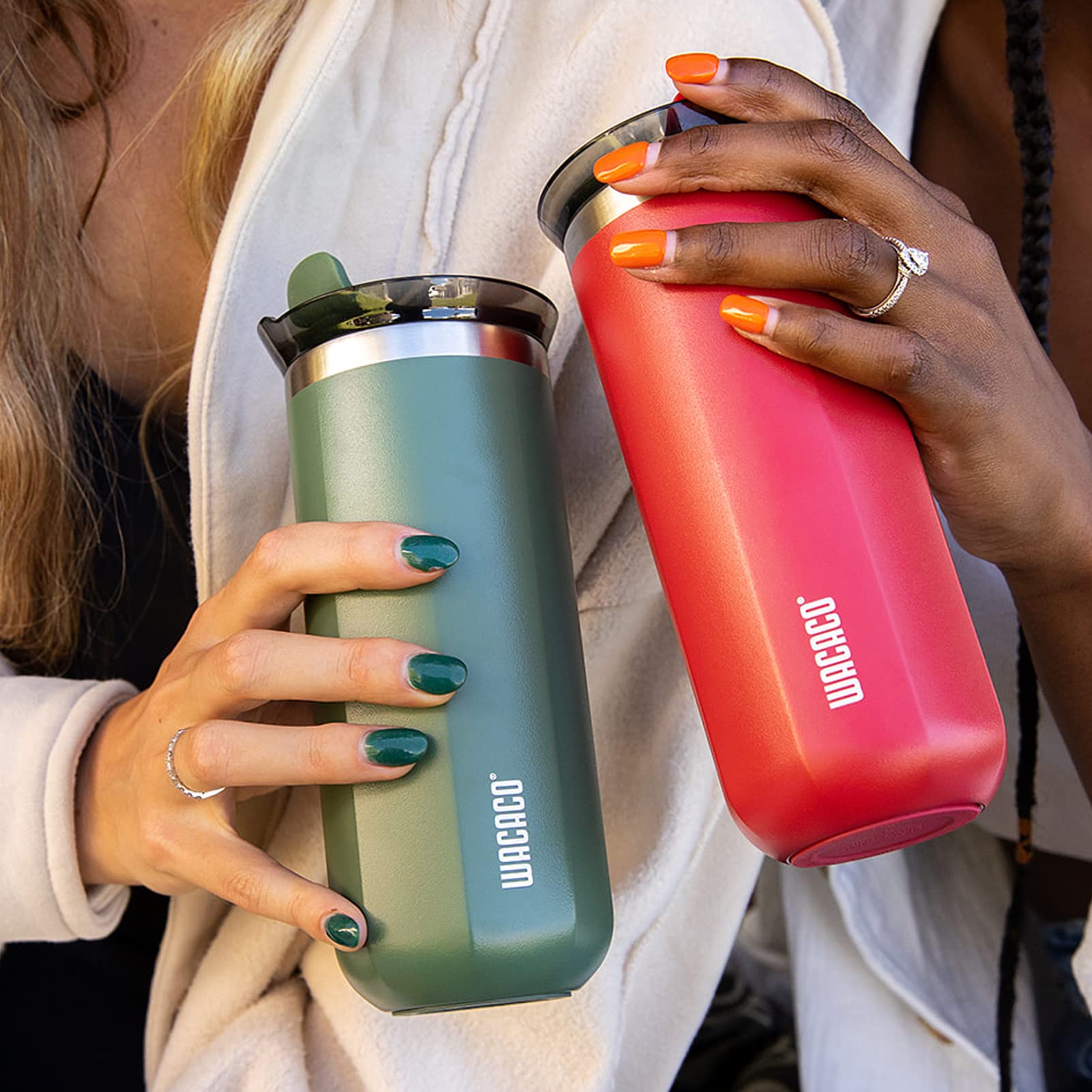 WACACO Octaroma Classico Vacuum Insulated Travel Mug – Double-Wall Stainless Steel Tumbler with Lid | 6 fl oz / 10 fl oz / 15 fl oz | Multiple Colours
