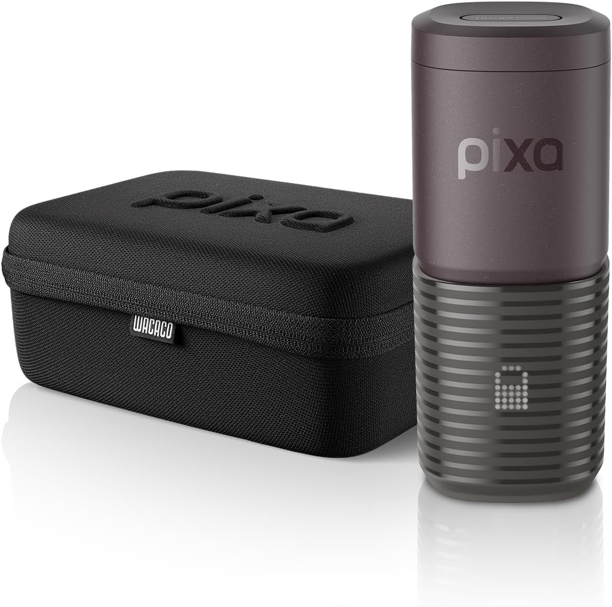 WACACO Pixapresso Dark Burgundy with Case