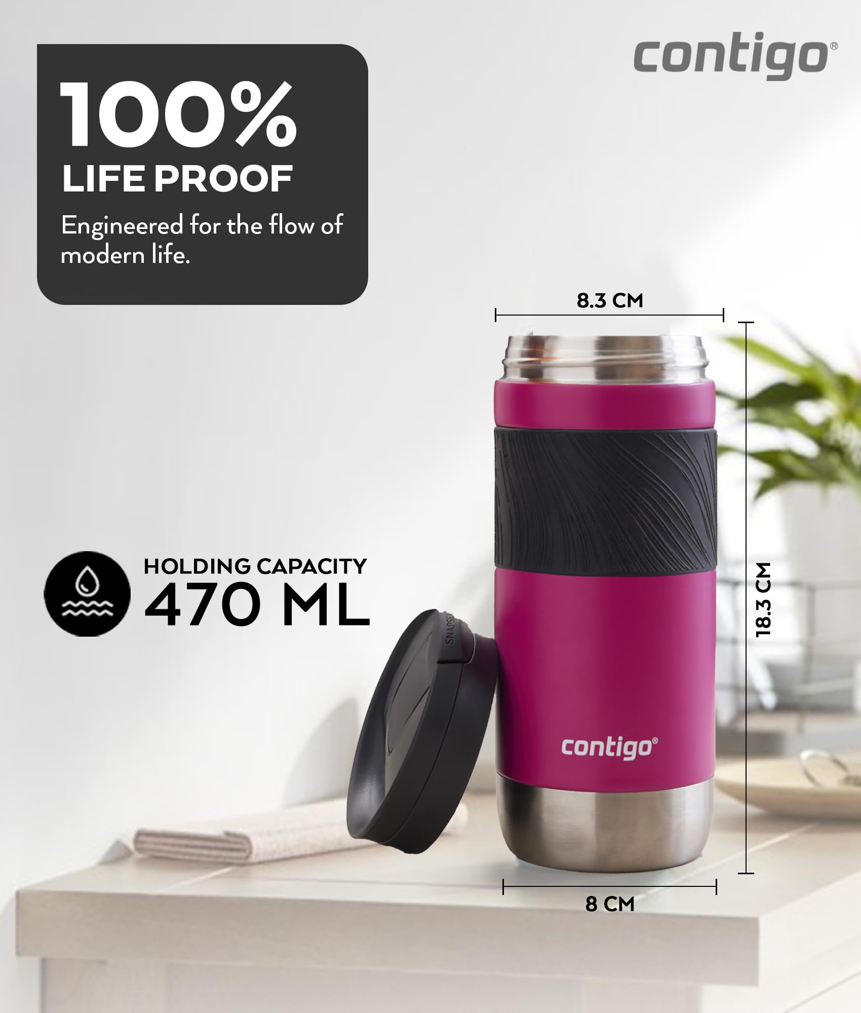 Contigo Byron SNAPSEAL™ Travel Mug, 470 ml