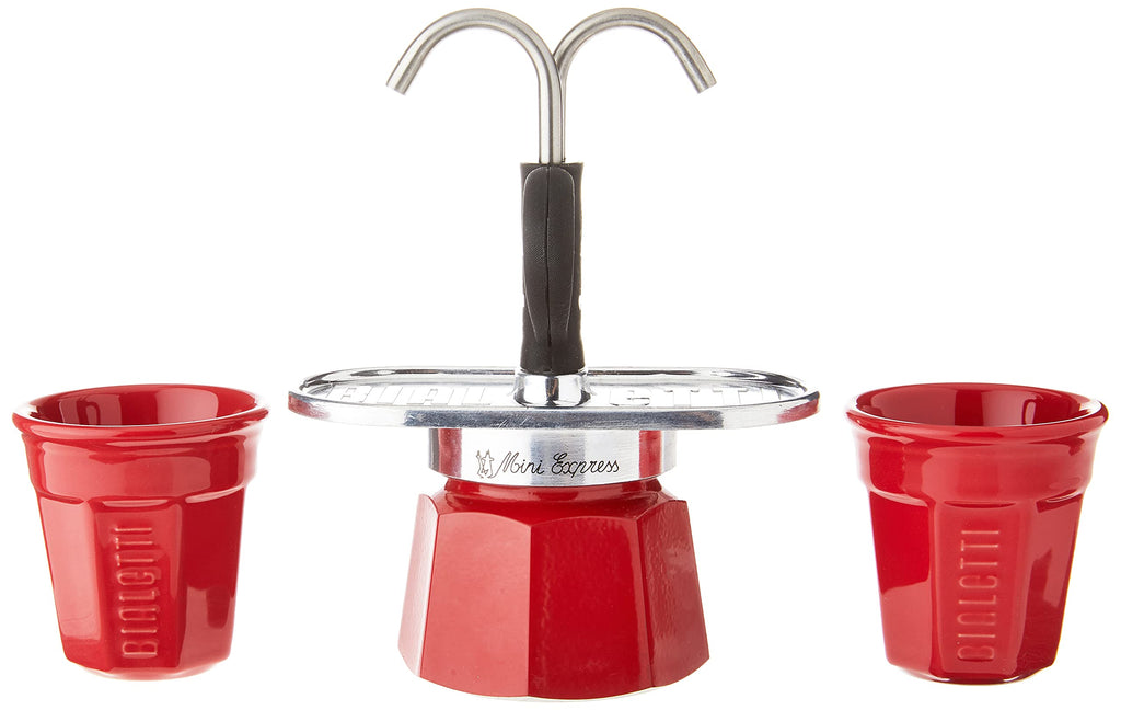 Bialetti Moka Express – Aluminium Coffee Maker, Red