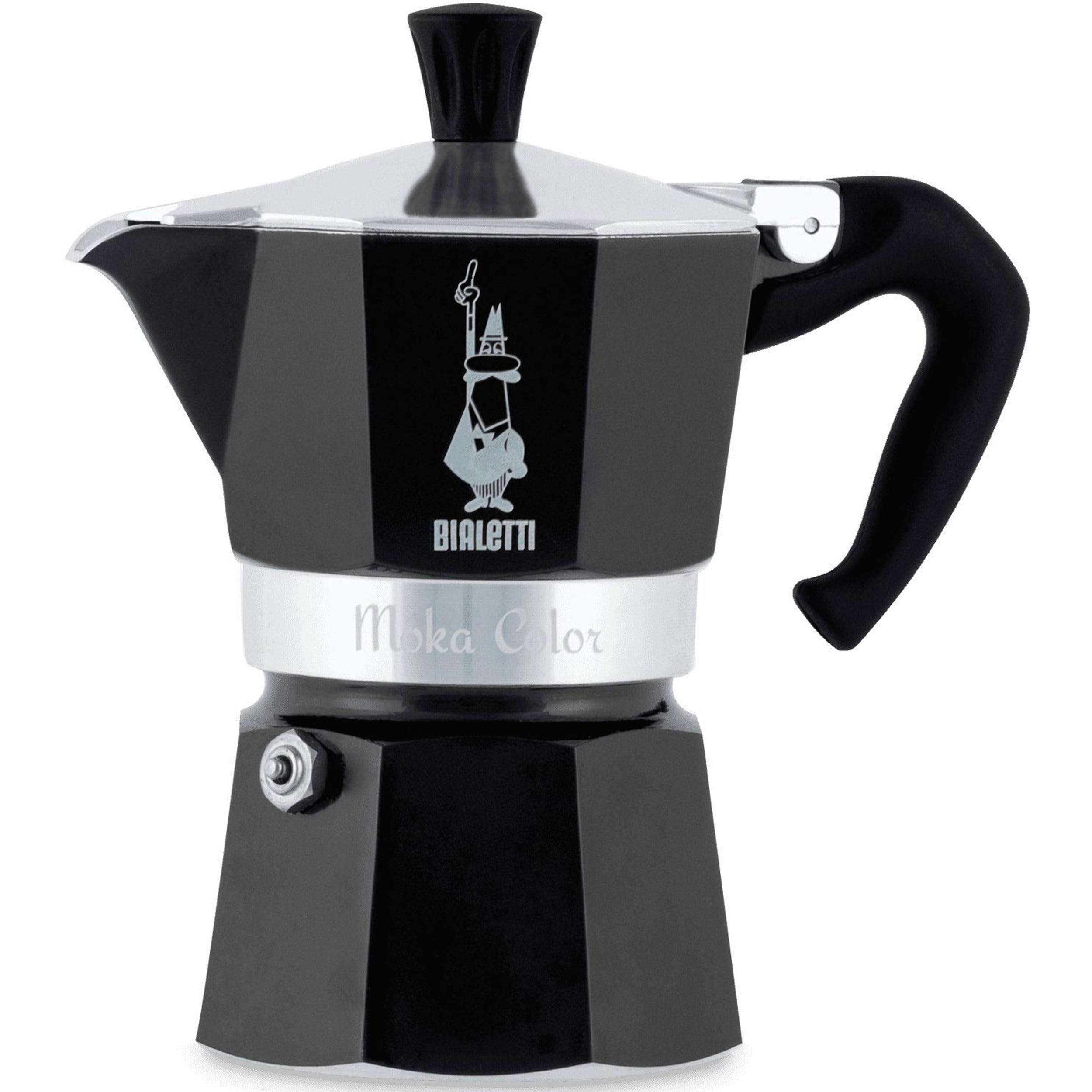 Bialetti Moka Express Aluminium Stovetop Coffee Maker (2 Cup), 8x11x11 cm, Silver