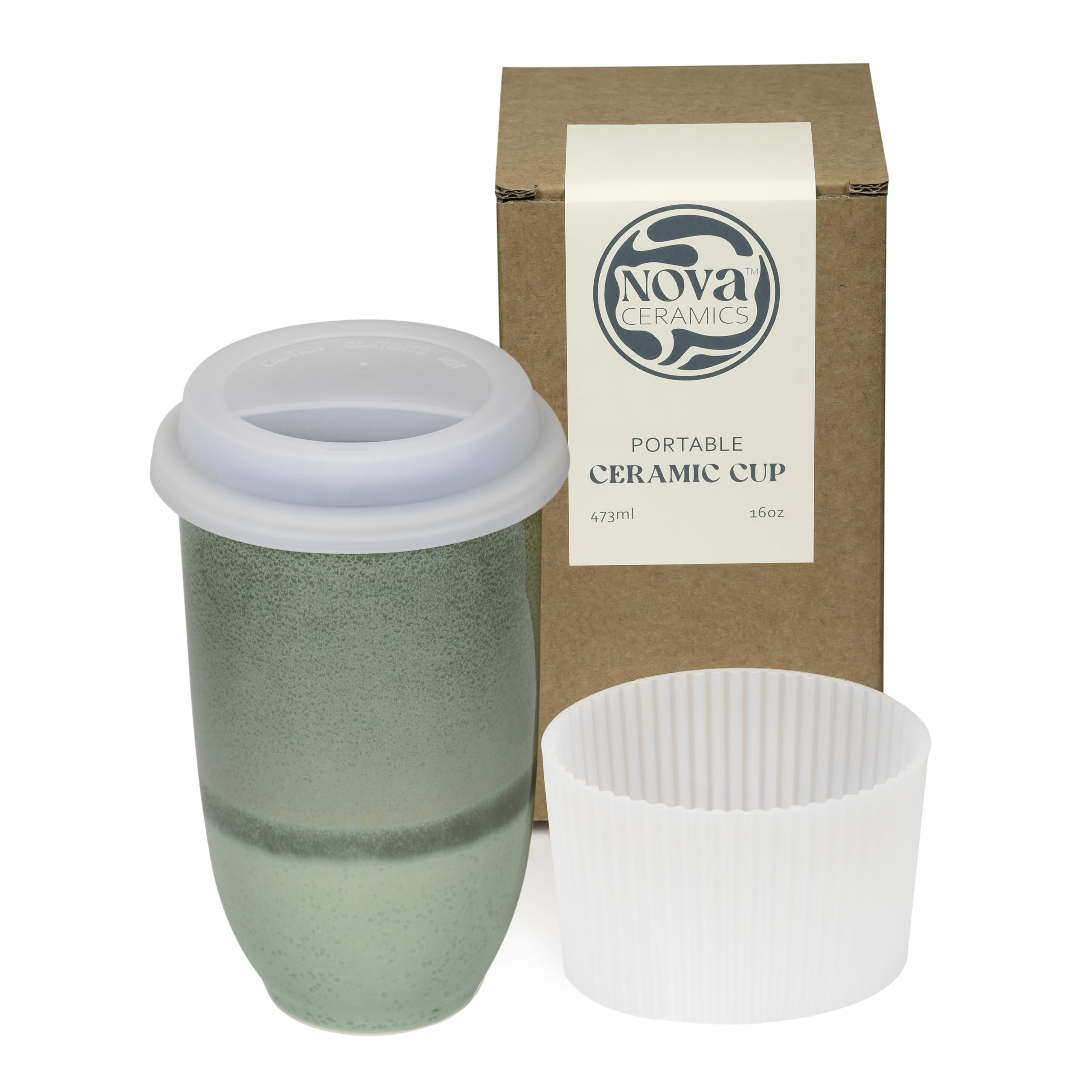 NOVA CERAMICS Ceramic Travel Mug 12oz – Monsoon