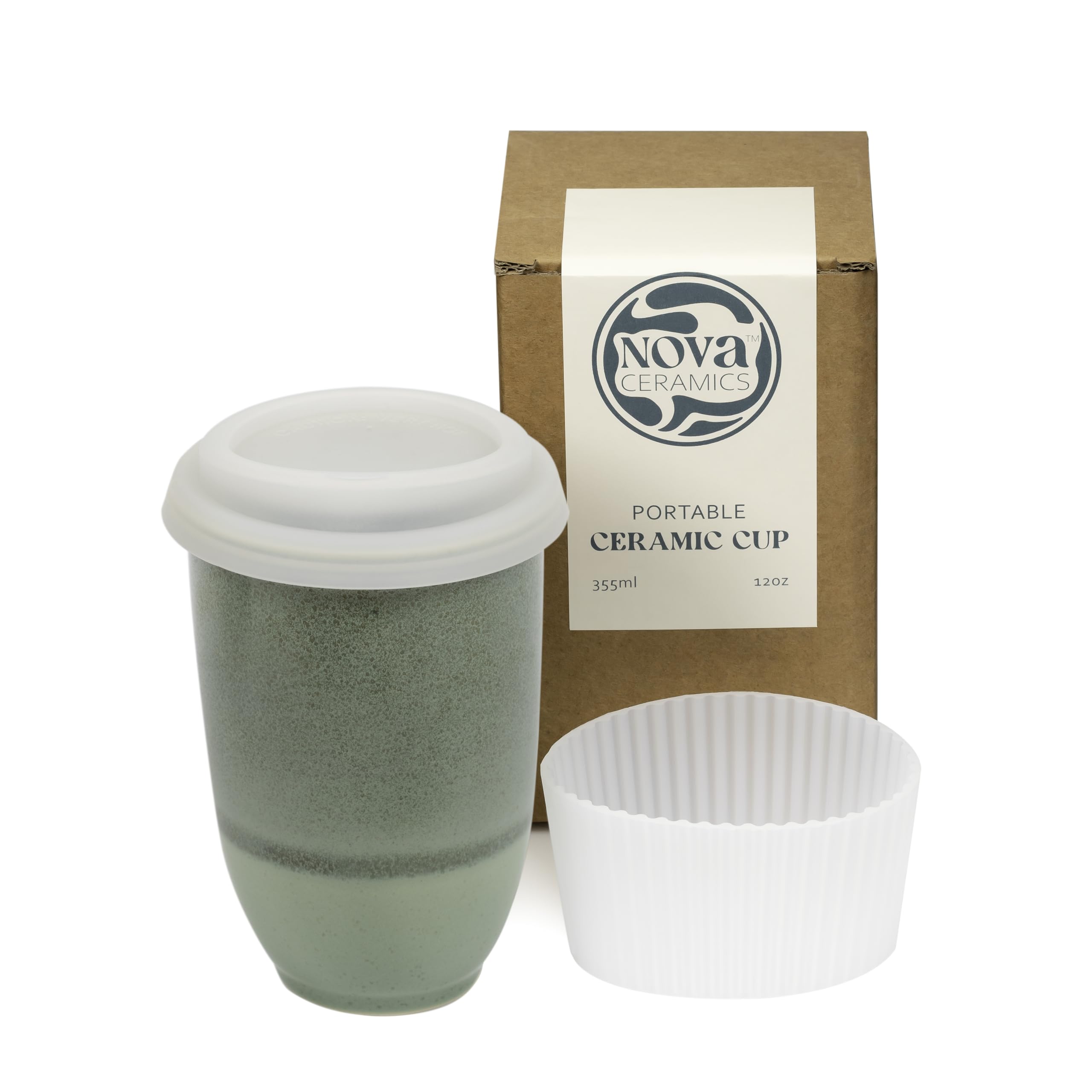 NOVA CERAMICS Ceramic Travel Mug 12oz – Monsoon