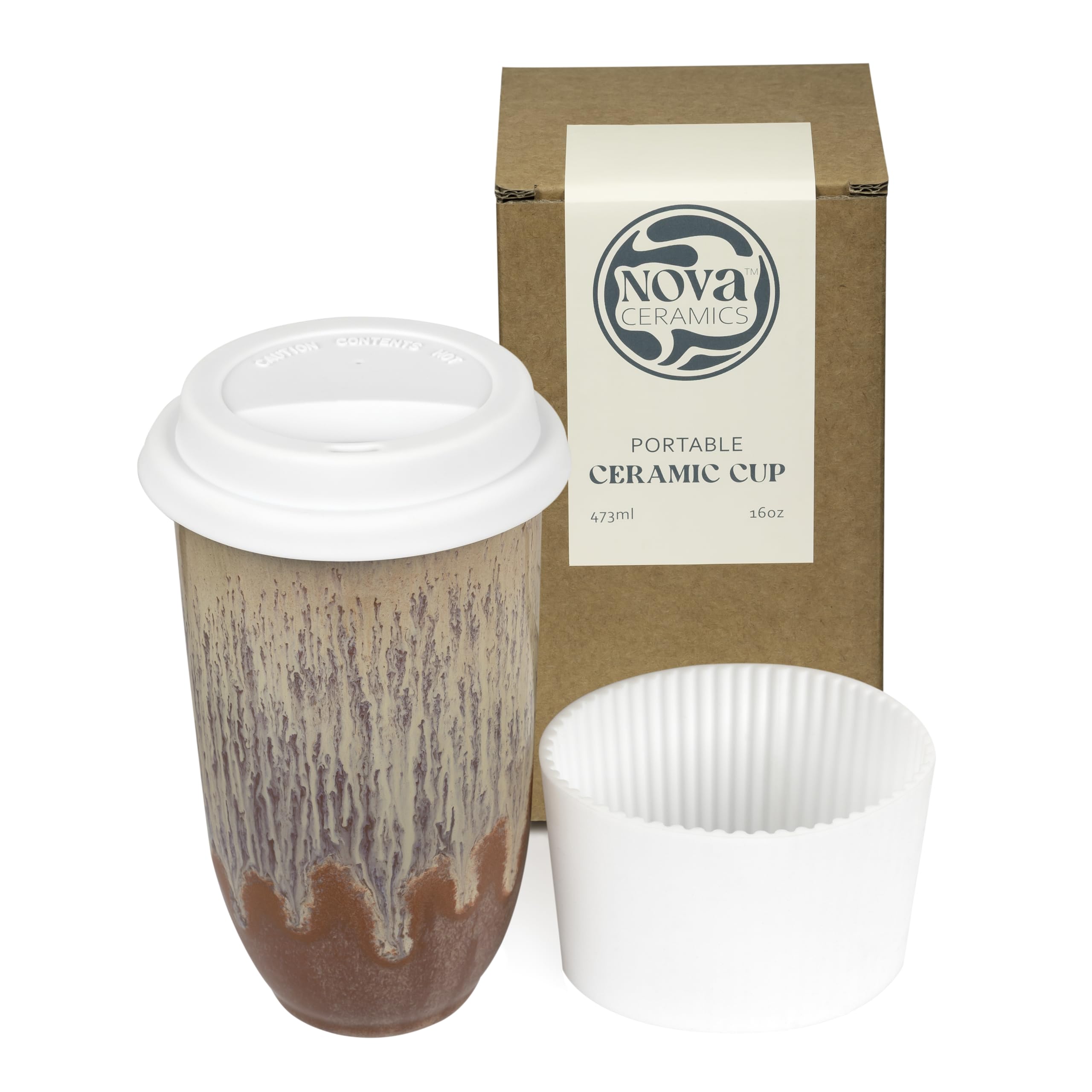 NOVA CERAMICS Ceramic Travel Mug 12oz – Monsoon