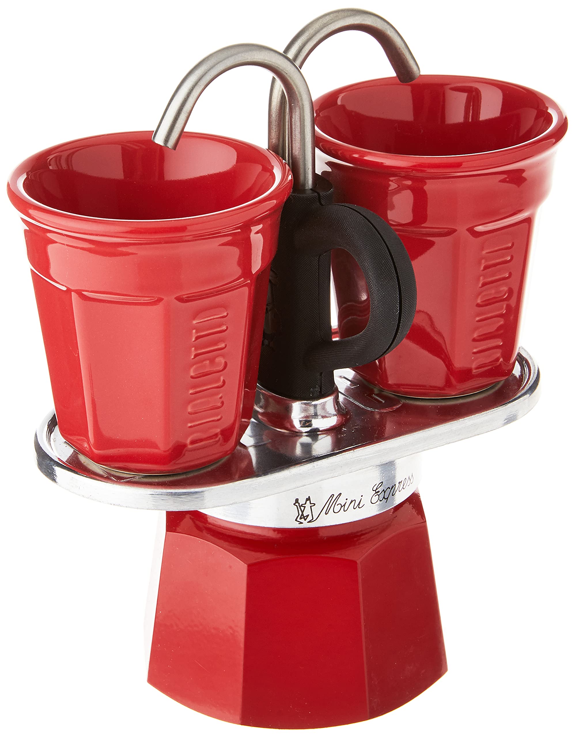 Bialetti Moka Express – Aluminium Coffee Maker, Red