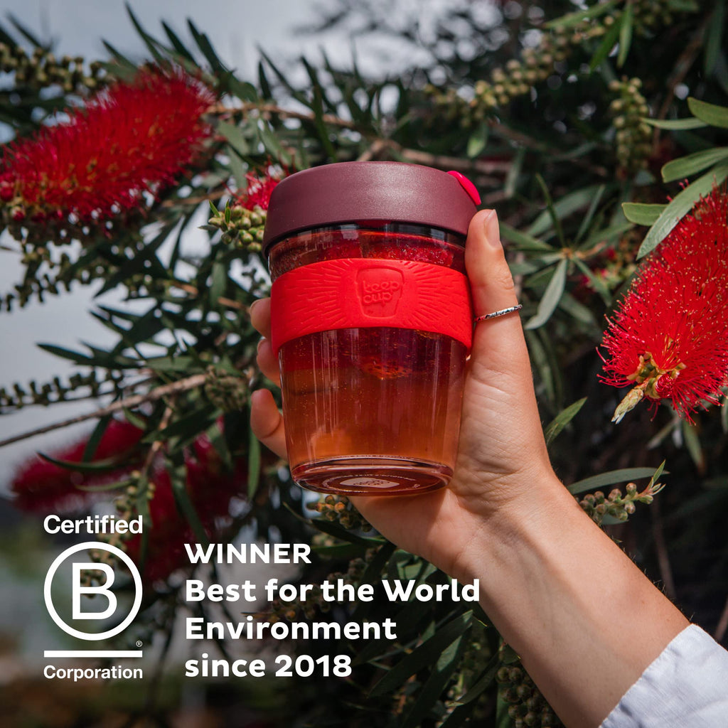 KeepCup Brew Reusable Coffee Cup | Tempered Glass & Splashproof Lid