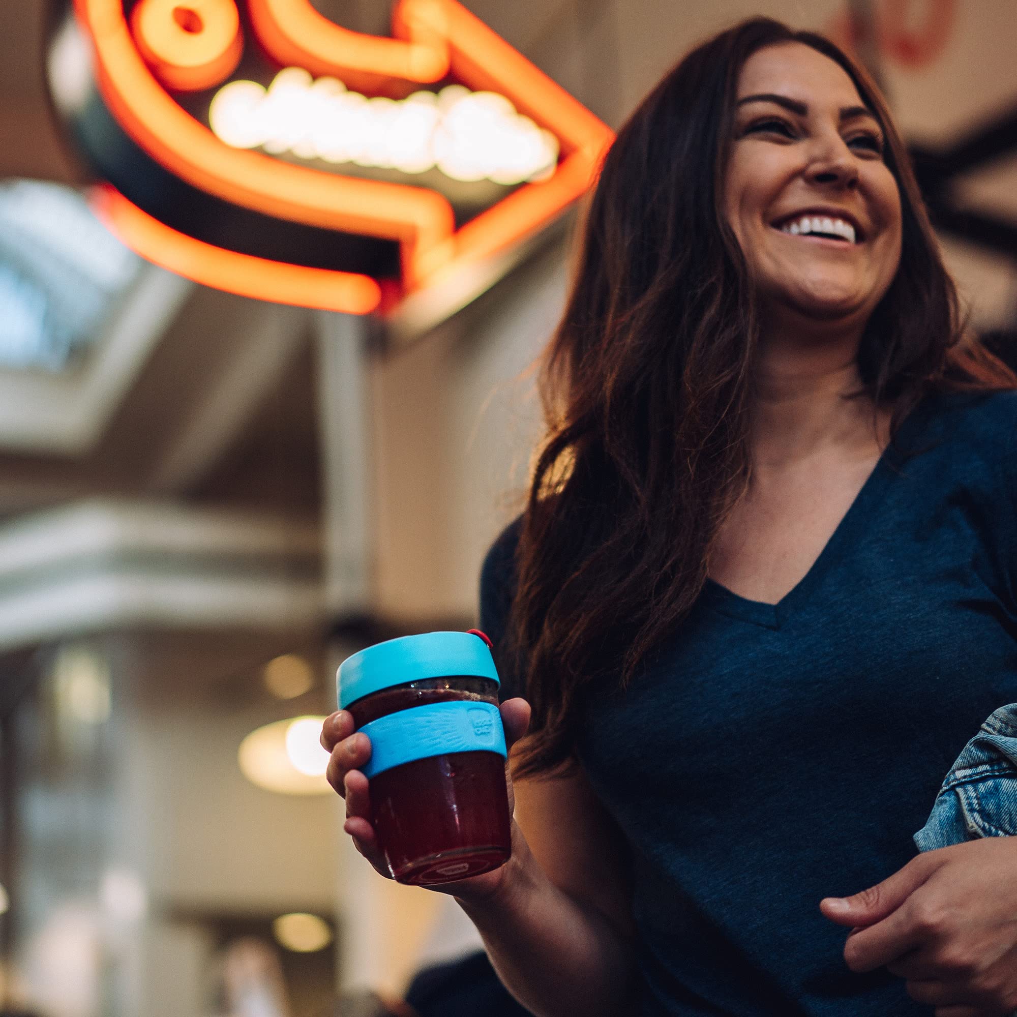 KeepCup Brew Reusable Coffee Cup | Tempered Glass & Splashproof Lid