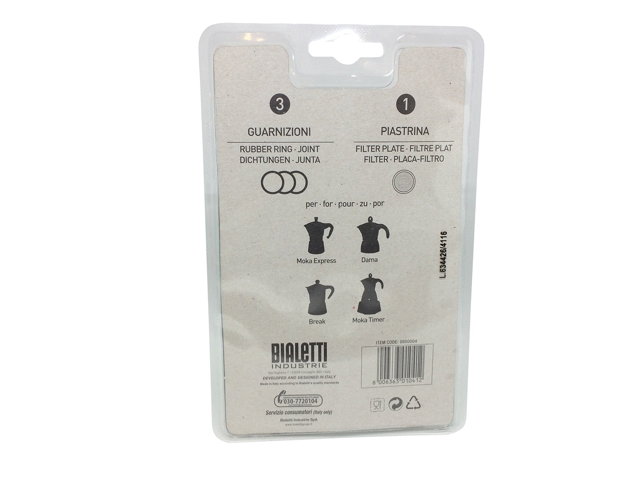 Bialetti Moka Express Aluminium Stovetop Coffee Maker (2 Cup), 8x11x11 cm, Silver